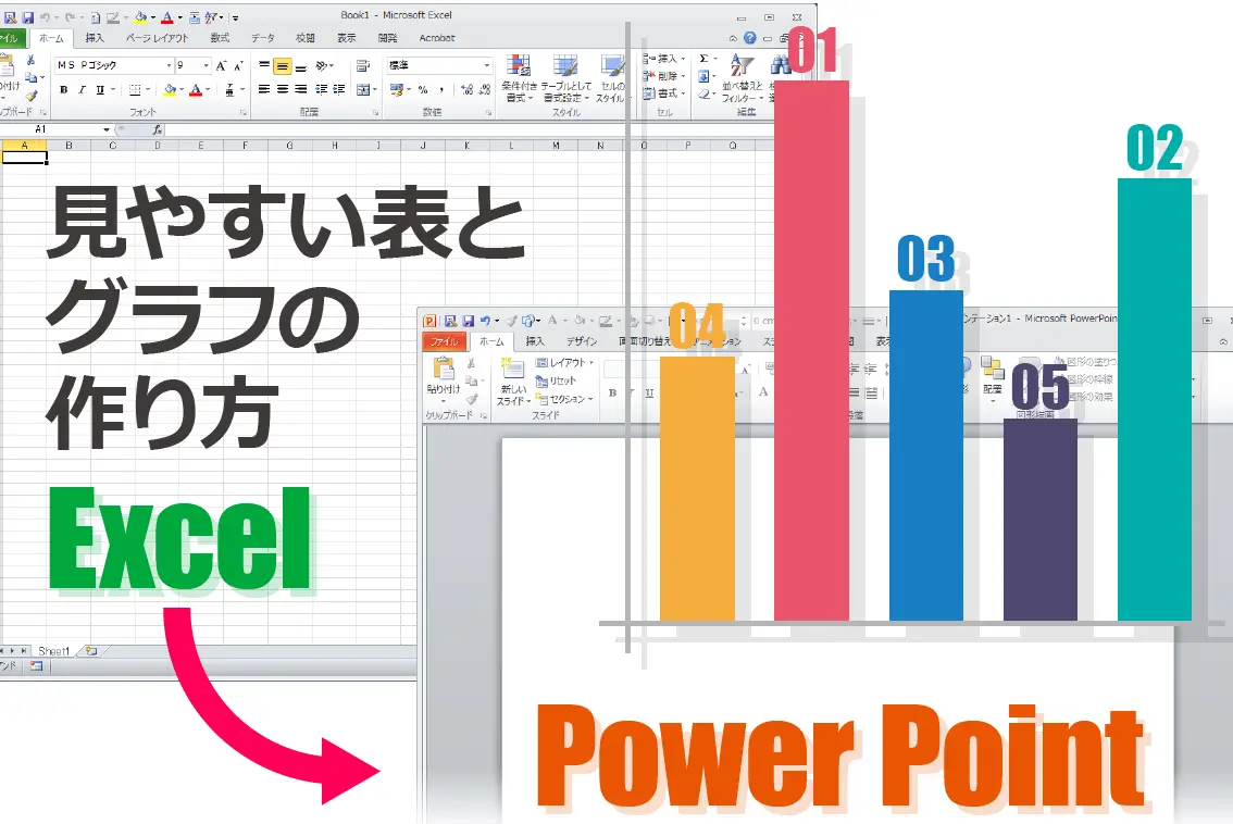 excel e38292 powerpoint e381ab