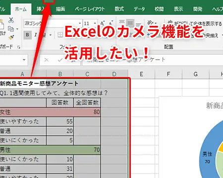 Excelでシートを画像化する方法!カメラ機能とコピー&ペースト 11