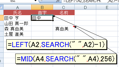 Excelでスペースで分割する方法 - 文字列関数 11 excele381a7e382b9e3839ae383bce382b9e381a7e58886e589b2e38199e3828be696b9e6b395 e69687e5ad97e58897e996a2e695b0