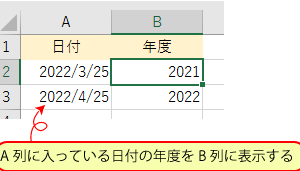 Excelで年度を表示する方法 - YEAR関数 11 excele381a7e5b9b4e5baa6e38292e8a1a8e7a4bae38199e3828be696b9e6b395 yeare996a2e695b0