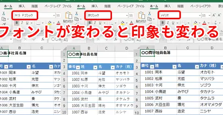 Excelフォント:種類と設定方法、見やすいフォント選び 1